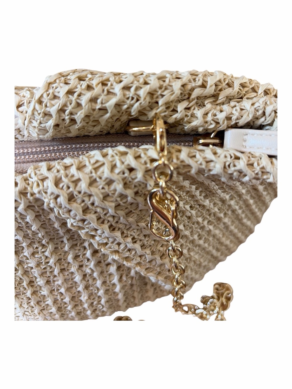 NWT Capittana Straw Clutch Crossbody Bag - Natural, Woven, Beach Vacation - Picture 3 of 9
